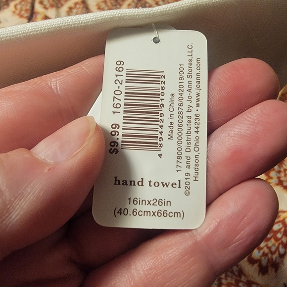 Queen Anne's Lace Tea Towel NWT - Picture 6 of 6